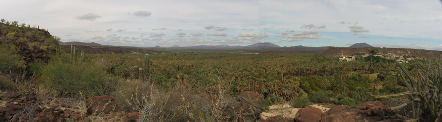Panorama of San Ignacio from Mesa del Rincón