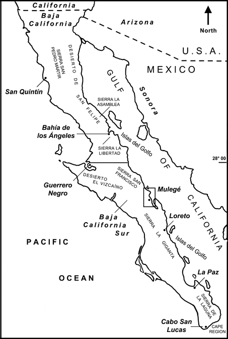 Baja regional map