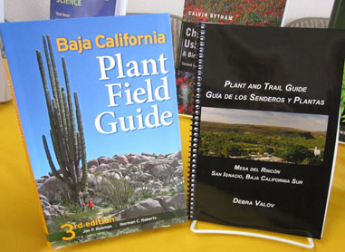 Plant guides on sale at the symposium in Ensenada