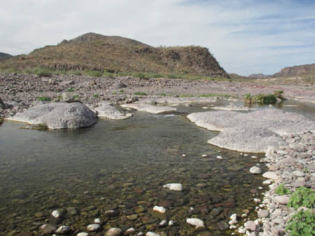 Rock pools (tinajas) in Arroyo San Jose de Magdalena