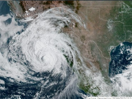 Tropical Storm Kay satelite image