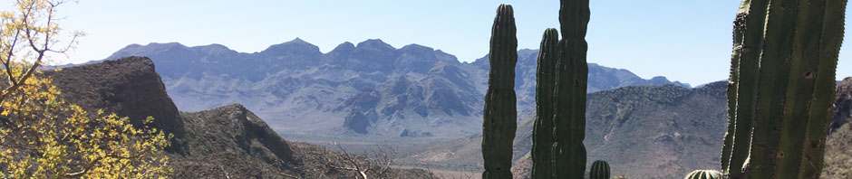 View of desert valley