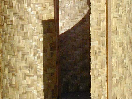 Woven petate mat made from Arundo donax