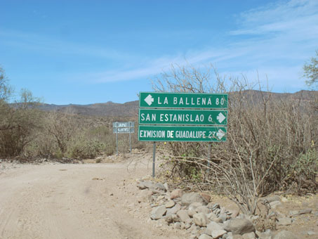 Sign post in sierras