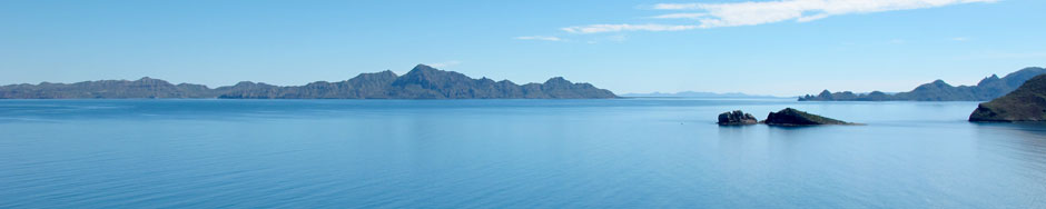 View of Gulf islands near Loreto