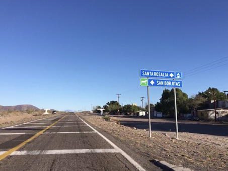 La carretera en Palo Verde